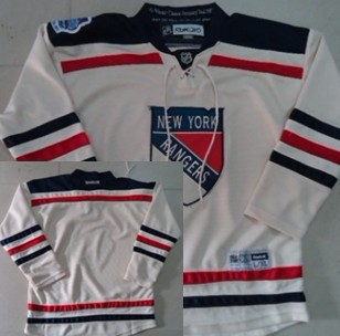 Youth New York Rangers Blank 2012 Winter Classic Cream Jersey