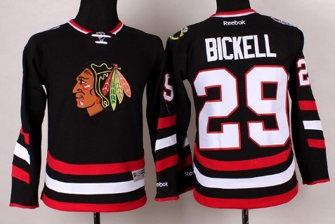 Youth Chicago Blackhawks #29 Bryan Bickell 2014 Stadium Series Black Jersey
