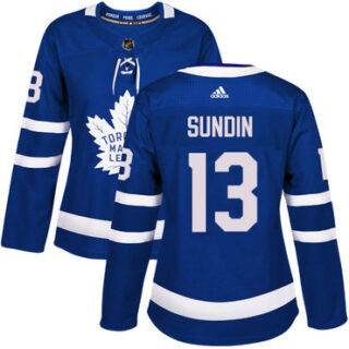 Women's Toronto Maple Leafs #13 Mats Sundin Blue Home Authentic Stitched NHL Jersey
