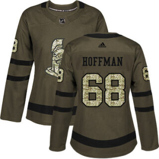 Women's Ottawa Senators #68 Mike Hoffman Green Salute to Service Stitched NHL Jersey