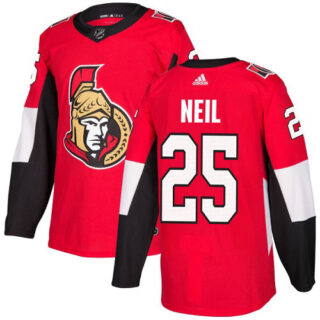 Youth Ottawa Senators #25 Chris Neil Red Home Authentic Stitched NHL Jersey