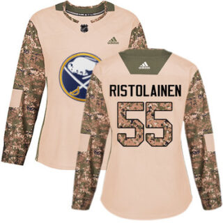 Women's Buffalo Sabres #55 Rasmus Ristolainen Camo Authentic 2017 Veterans Day Stitched NHL Jersey
