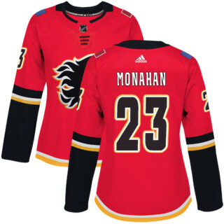 Women's Calgary Flames #23 Sean Monahan Red Home Authentic Stitched NHL Jersey