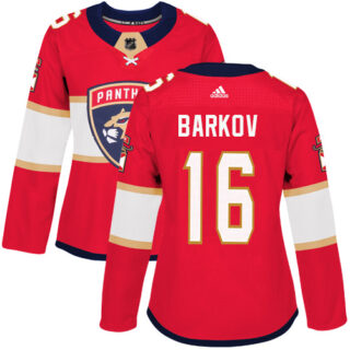 Women's Florida Panthers #16 Aleksander Barkov Red Home Authentic Stitched NHL Jersey