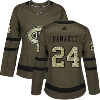 Women's Montreal Canadiens #24 Phillip Danault Green Salute to Service Stitched NHL Jersey
