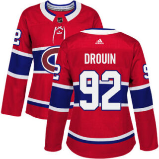 Women's Montreal Canadiens #92 Jonathan Drouin Red Home Authentic Stitched NHL Jersey