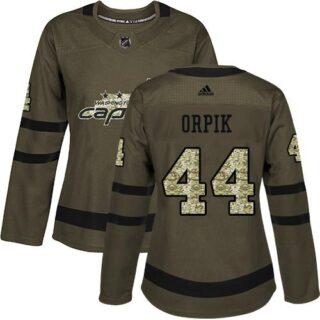 Women's Washington Capitals #44 Brooks Orpik Green Salute to Service Stitched NHL Jersey