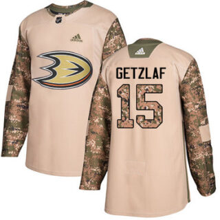 Youth Anaheim Ducks #15 Ryan Getzlaf Camo Authentic 2017 Veterans Day Stitched NHL Jersey