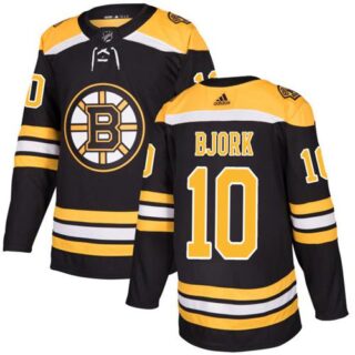 Youth Boston Bruins #10 Anders Bjork Black Home Authentic Youth Stitched NHL Jersey