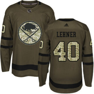 Youth Buffalo Sabres #40 Robin Lehner Green Salute to Service Stitched NHL Jersey