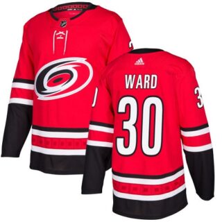 Youth Carolina Hurricanes #30 Cam Ward Red Home Authentic Stitched NHL Jersey