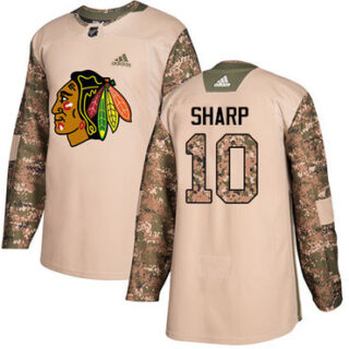 Youth Chicago Blackhawks #10 Patrick Sharp Camo Authentic 2017 Veterans Day Stitched NHL Jersey