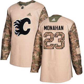 Youth Calgary Flames #23 Sean Monahan Camo Authentic 2017 Veterans Day Stitched NHL Jersey