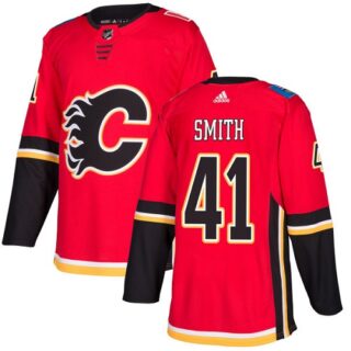 Youth Calgary Flames #41 Mike Smith Red Home Authentic Stitched NHL Jersey