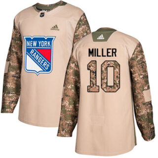Youth Detroit Rangers #10 J.T. Miller Camo Authentic 2017 Veterans Day Stitched NHL Jersey