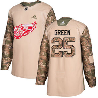 Youth Detroit Red Wings #25 Mike Green Camo Authentic 2017 Veterans Day Stitched NHL Jersey