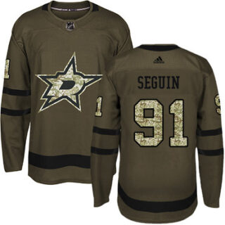 Youth Dallas Stars #91 Tyler Seguin Green Salute to Service Stitched NHL Jersey