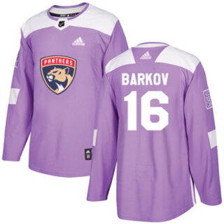 Youth Florida Panthers #16 Aleksander Barkov Purple Authentic Fights Cancer Stitched NHL Jersey