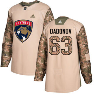 Youth Florida Panthers #63 Evgenii Dadonov Camo Authentic 2017 Veterans Day Stitched NHL Jersey