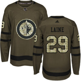 Youth Winnipeg Jets #29 Patrik Laine Green Salute to Service Stitched NHL Jersey