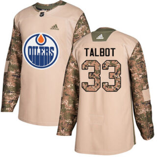 Youth Edmonton Oilers #33 Cam Talbot Camo Authentic 2017 Veterans Day Stitched NHL Jersey