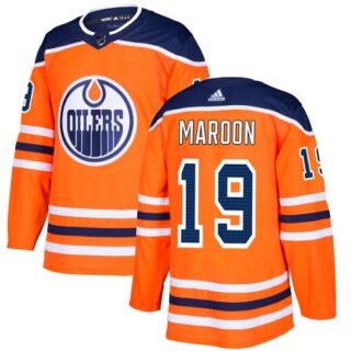 Youth Edmonton Oilers #19 Patrick Maroon Orange Home Authentic Stitched NHL Jersey