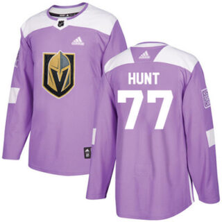 Youth Vegas Golden Knights #77 Brad Hunt Purple Authentic Fights Cancer Stitched NHL Jersey