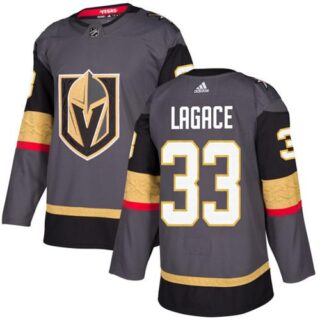 Youth Vegas Golden Knights #33 Maxime Lagace Grey Home Authentic Stitched NHL Jersey