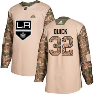 Youth Los Angeles Kings #32 Jonathan Quick Camo Authentic 2017 Veterans Day Stitched NHL Jersey