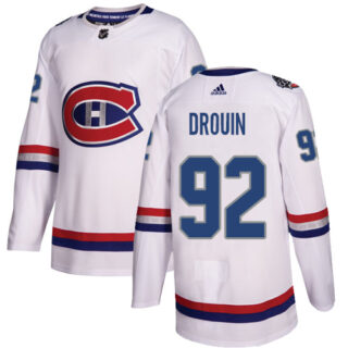 Youth Montreal Canadiens #92 Jonathan Drouin White Authentic 2017 100 Classic Stitched NHL Jersey