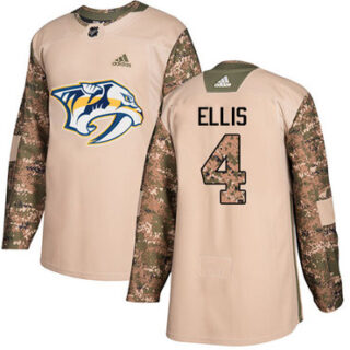 Youth Nashville Predators #4 Ryan Ellis Camo Authentic 2017 Veterans Day Stitched NHL Jersey