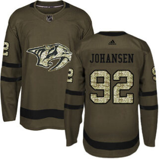 Youth Nashville Predators #92 Ryan Johansen Green Salute to Service Stitched NHL Jersey