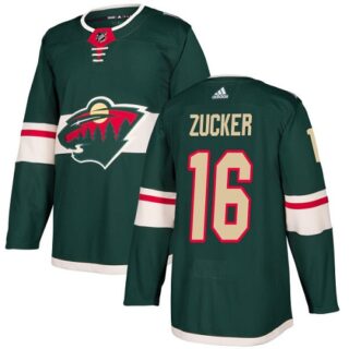Youth Minnesota Wild #16 Jason Zucker Green Home Authentic Stitched NHL Jersey