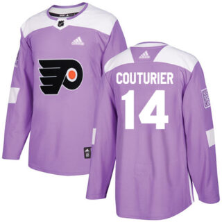 Youth Philadelphia Flyers #14 Sean Couturier Purple Authentic Fights Cancer Stitched NHL Jersey
