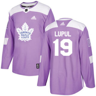 Youth Toronto Maple Leafs #19 Joffrey Lupul Purple Authentic Fights Cancer Stitched NHL Jersey