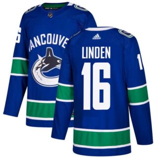 Youth Vancouver Canucks #16 Trevor Linden Blue Stitched NHL Jersey