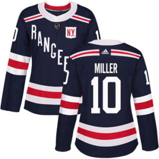 Women's New York Rangers #10 J.T. Miller Navy Blue Authentic 2018 Winter Classic Stitched NHL Jersey