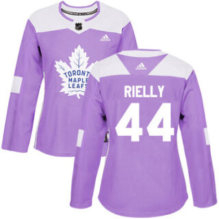 Women's Toronto Maple Leafs #44 Morgan Rielly Purple Authentic Fights Cancer Stitched NHL Jersey