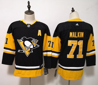 Youth Pittsburgh Penguins #71 Evgeni Malkin Black Jersey