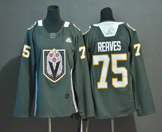Youth Vegas Golden Knights #75 Ryan Reaves Gray Dia De Los Muertos Jersey