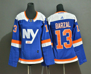 Women's New York Islanders #13 Mathew Barzal New Blue Home 2019 Hockey Stitched NHL Jersey