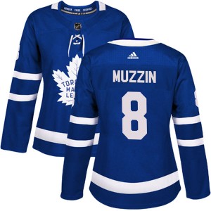 Women's Toronto Maple Leafs #8 Jake Muzzin Authentic Home Jersey - Blue