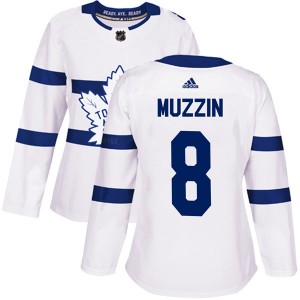 Women's Toronto Maple Leafs #8 Jake Muzzin Authentic 2018 Stadium Series Jersey - White