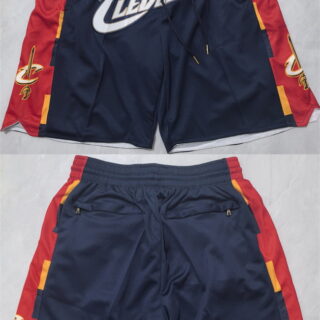Men's Cleveland Cavaliers Navy Shorts(Run Small)