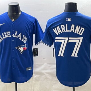 Men's Toronto Blue Jays #77 Louis Varland Royal 2025 Limited Stitched Baseball Jersey