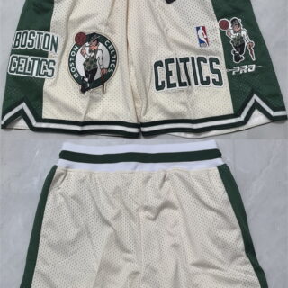 Men's Boston Celtics White Shorts (Run Small)