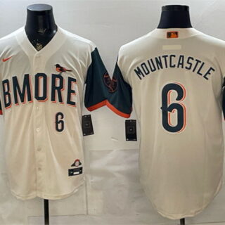 Men's Baltimore Orioles #6 Ryan Mountcastle Natural 2026 City Connect Stadium Stitched Baseball Jersey