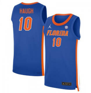 Men's Florida Gators #10 Thomas Haugh Royal Limited College Basketball Jerseys