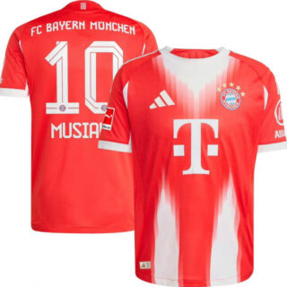 2025-26 Bayern Munich Jamal Musiala 10 Home Jersey
