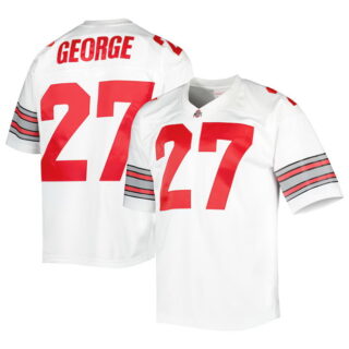Men's Ohio State Buckeyes #27 Eddie George White Stitched Jersey